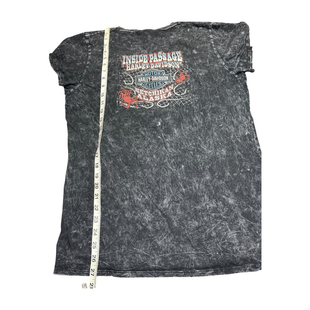 Harley Davidson Womens XL Inside Passage Ketchikan Alaska Graphic Tee - Picture 6 of 10